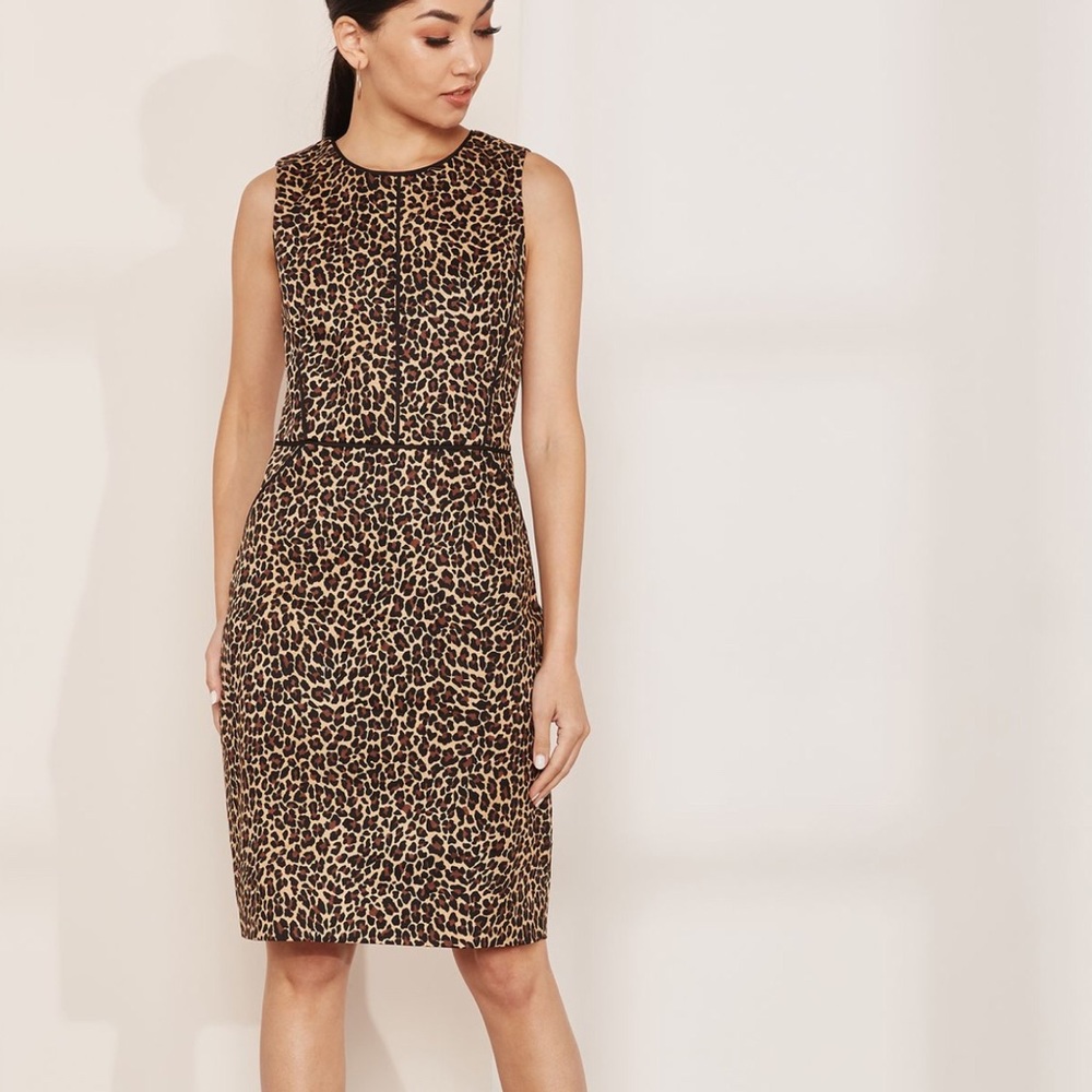 J. Crew Leopard Sheath Dress❤️